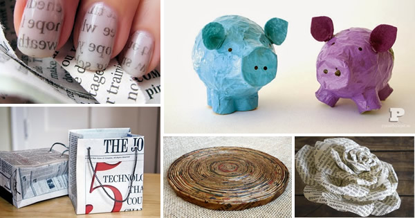 Como Fazer Cestas Organizadoras de Jornal Passo a Passo