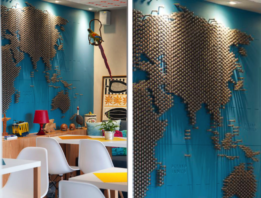 quanto custa decorar com mapas