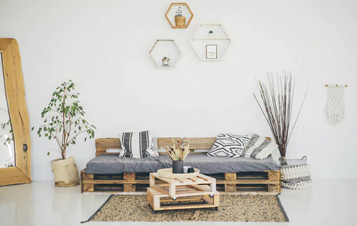 ideias de decoração com pallets no quarto