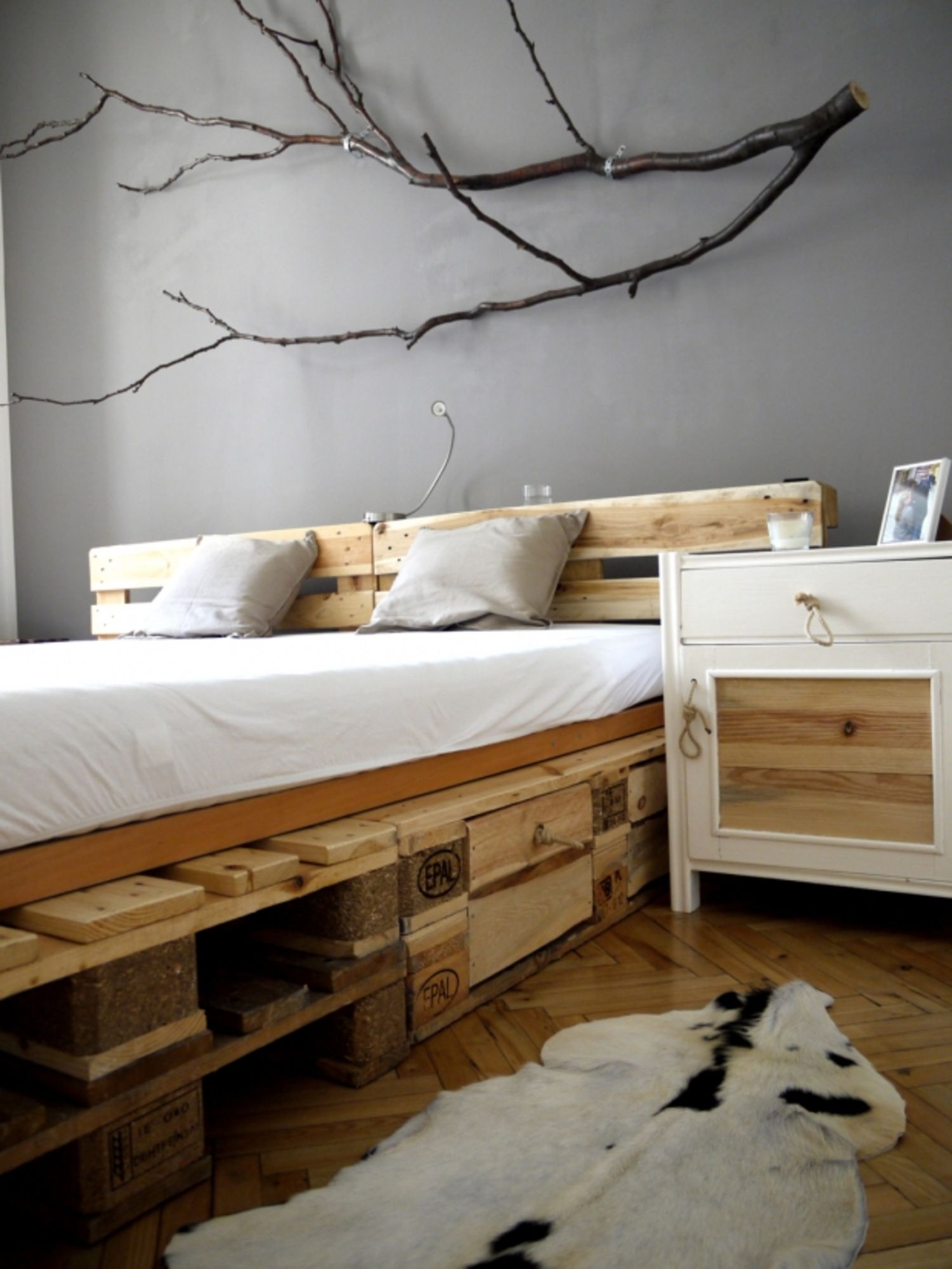 ideias de decoração com pallets no quarto
