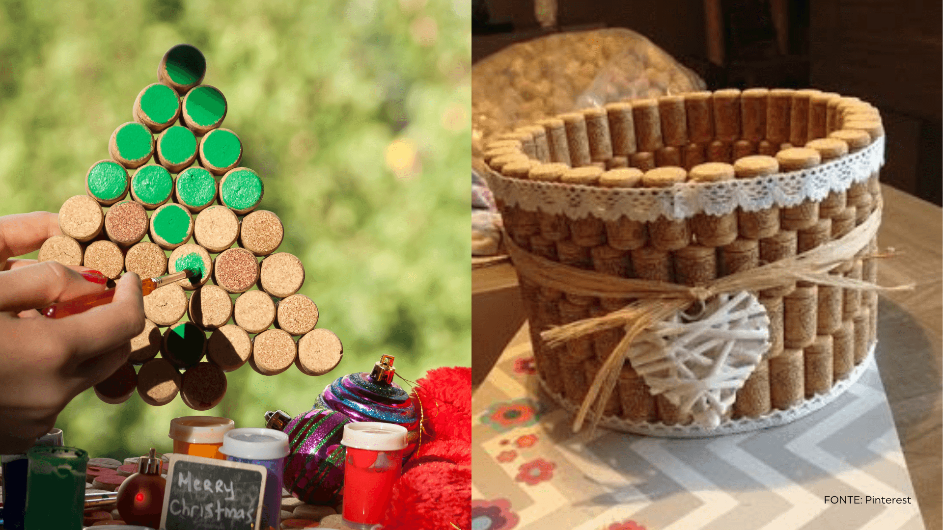 ideias de decoração com rolhas de espumante