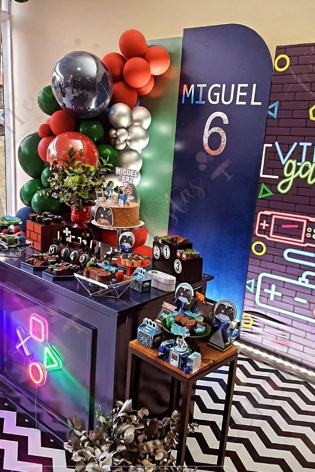 decoração sala de jogos retrô