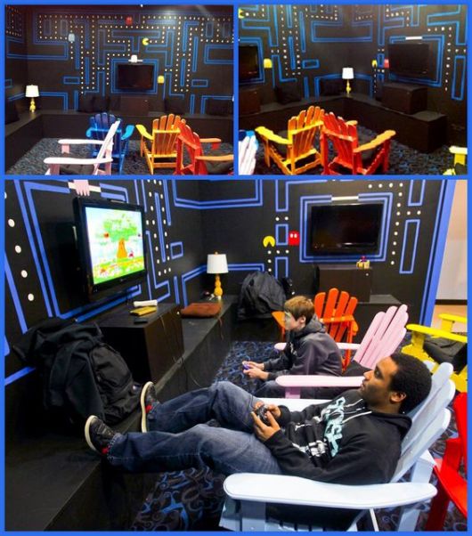 coleção de videogames na decoração