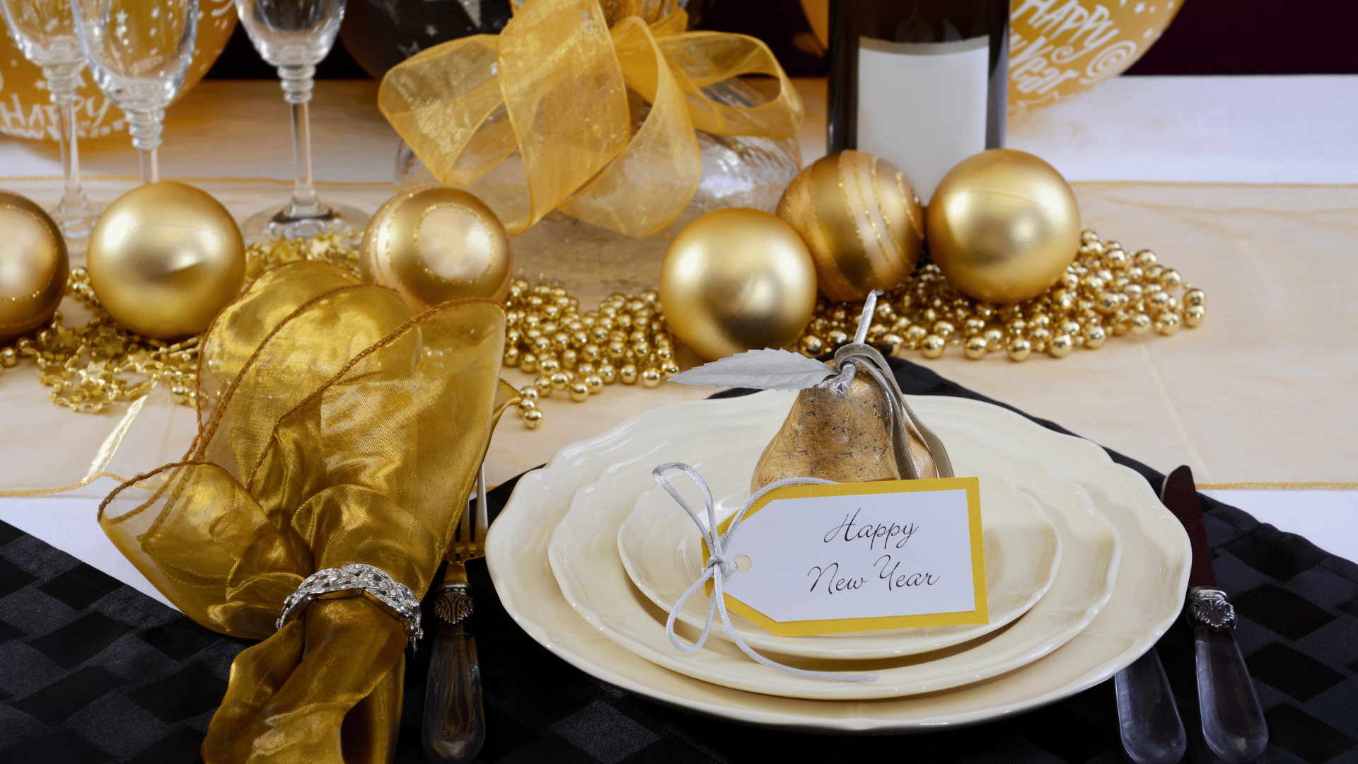 ideias de decoração de ano novo com balões