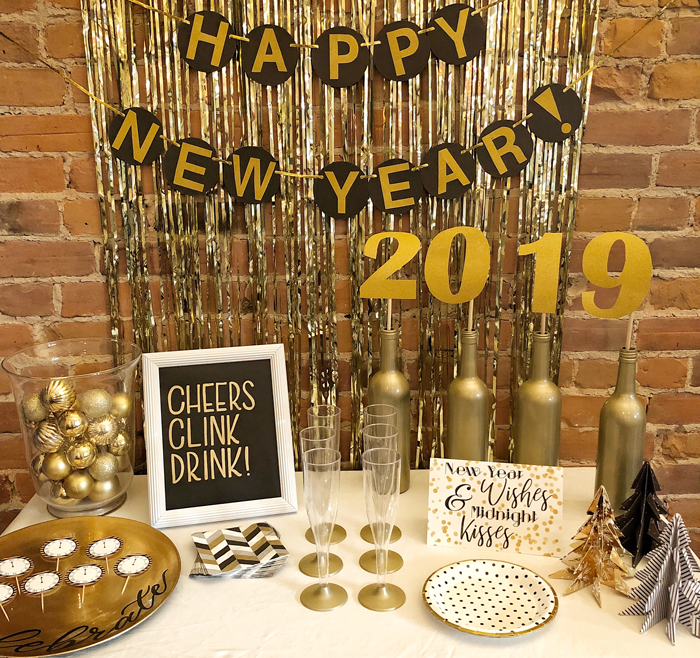 ideias de decoração de ano novo com balões