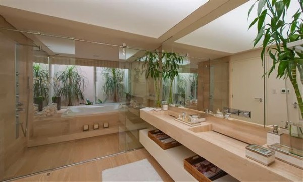 ideias de decoração para banheiro grande