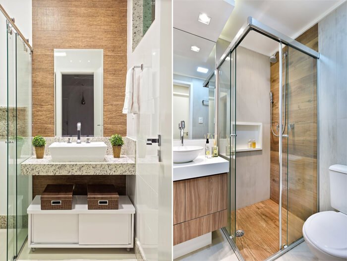 ideias criativas decoração banheiro pequeno