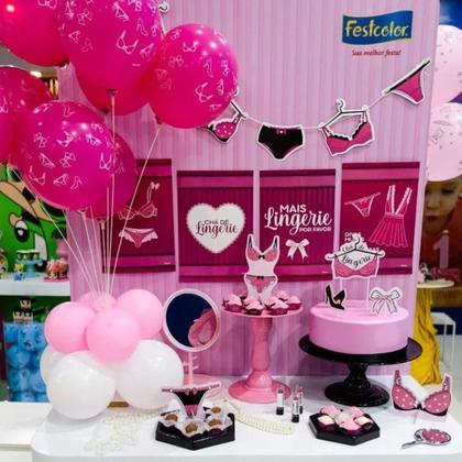 decoração chá de lingerie para fotos