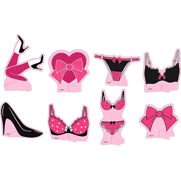 decoração chá de lingerie com rose gold