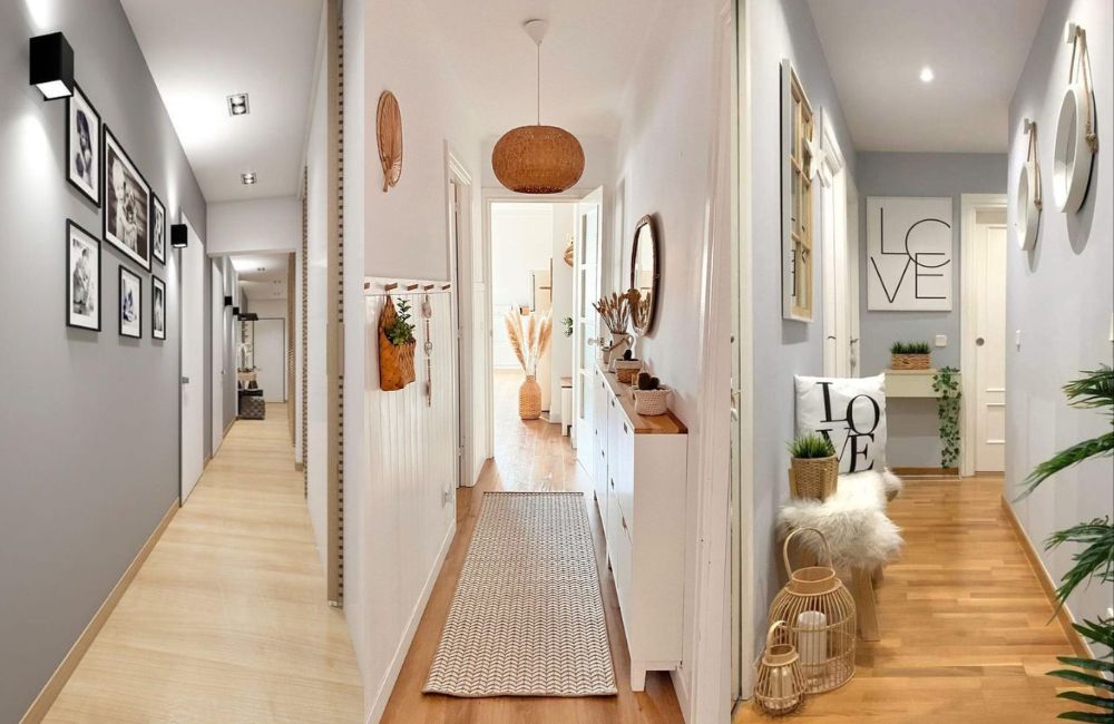 ideias criativas decoração corredor estreito