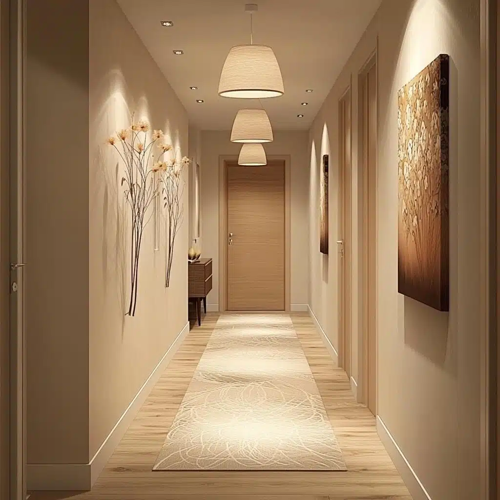 ideias de decoração para corredor estreito
