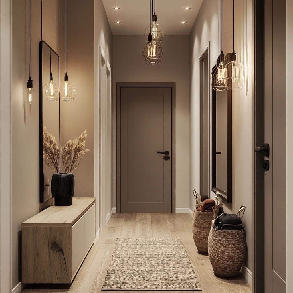 corredor estreito vs corredor largo decoração