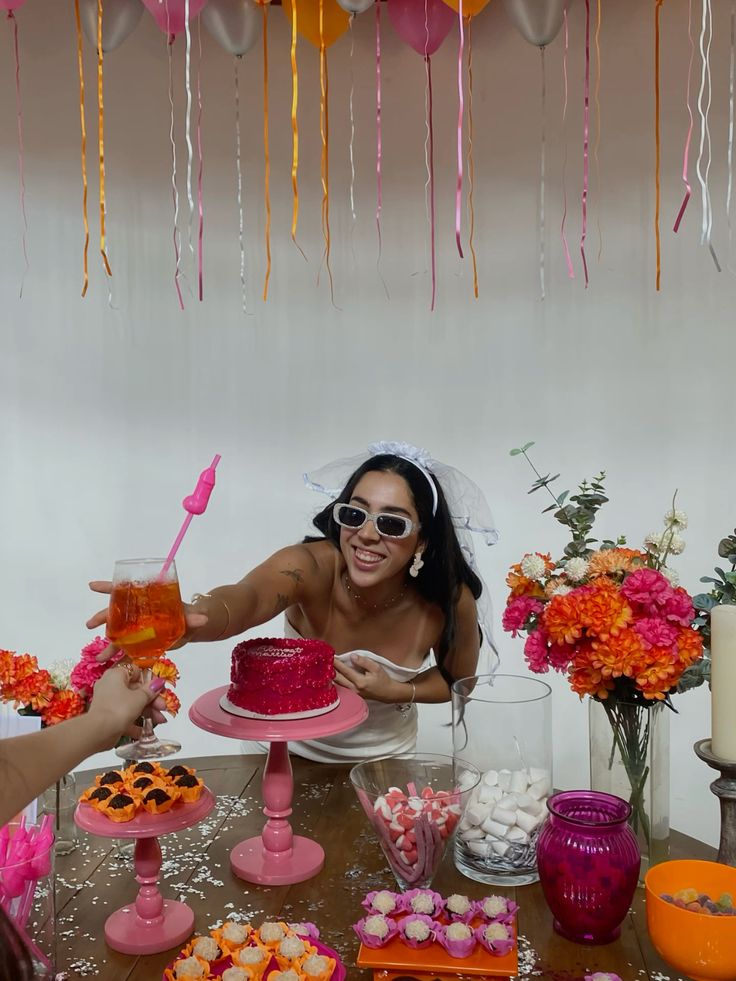 decoração despedida de solteira tema tropical chic