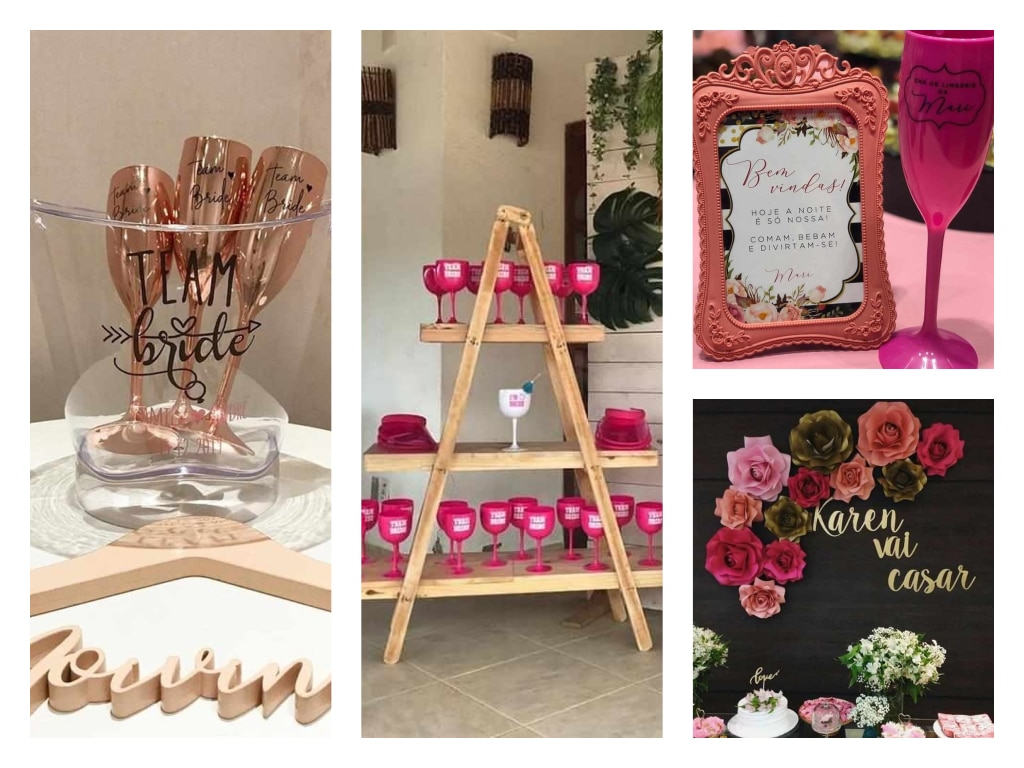 decoração despedida de solteira vs chá de panela