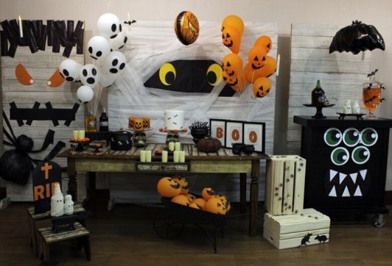 decoração de halloween barata