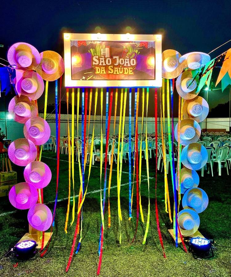 como fazer centro de mesa de fogueira para festa julina