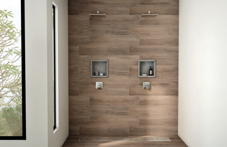 ideias criativas de nichos para banheiro pequeno