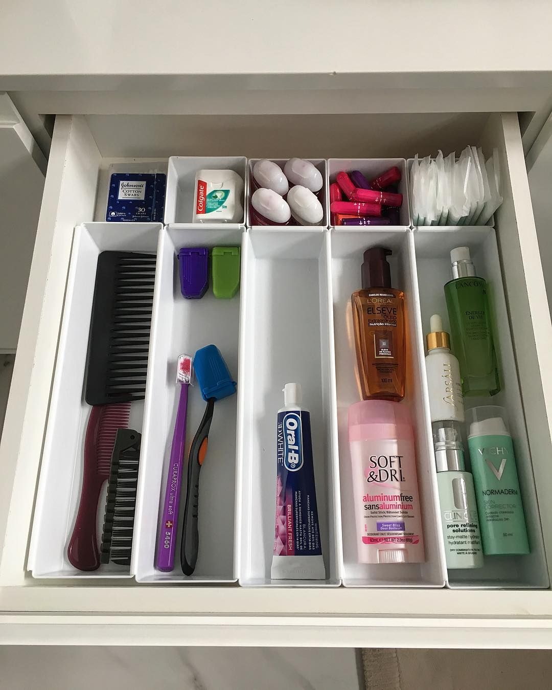 ideias de organizadores de gaveta diy