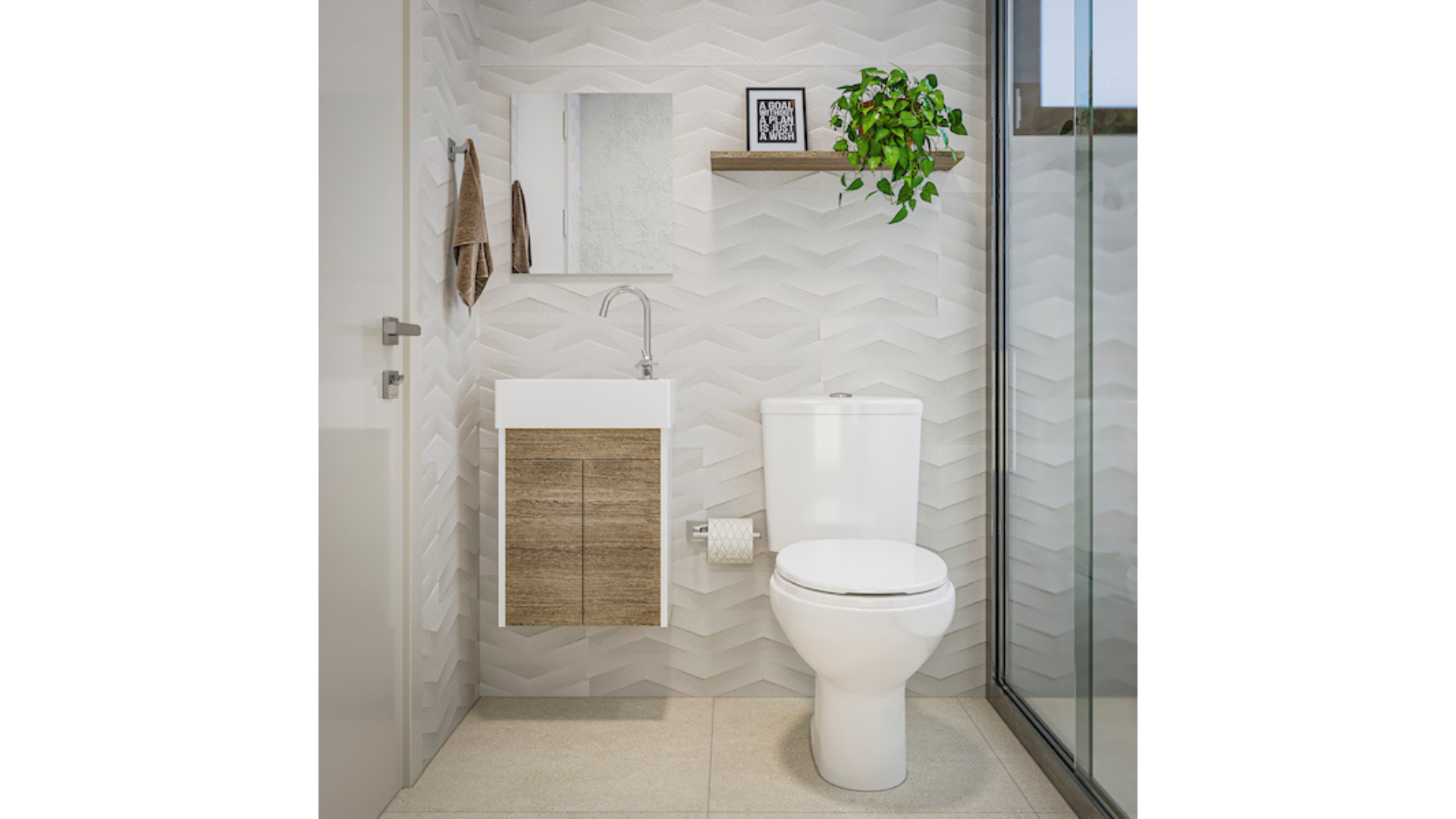 10 Ideias de Decoração para Banheiros Pequenos sem Obras