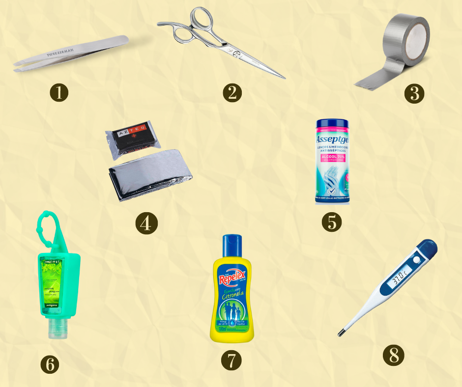 kit de primeiros socorros para trilha (lista basica)