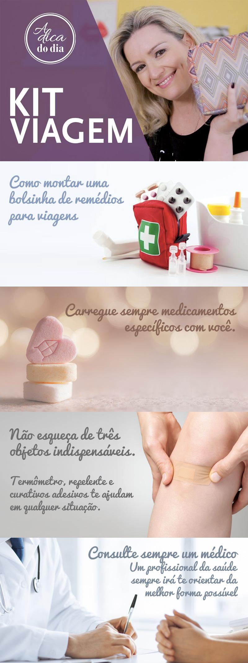 O que não pode faltar na sua mala de primeiros socorros