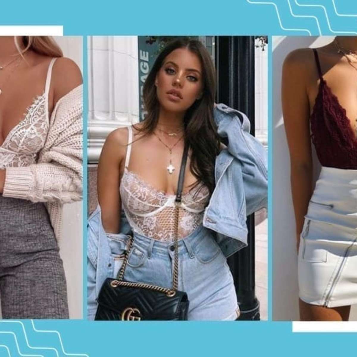 inspiração looks lingerie a mostra