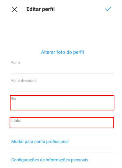 Guia completo: Adicionando 5 links na bio do Instagram nativamente
