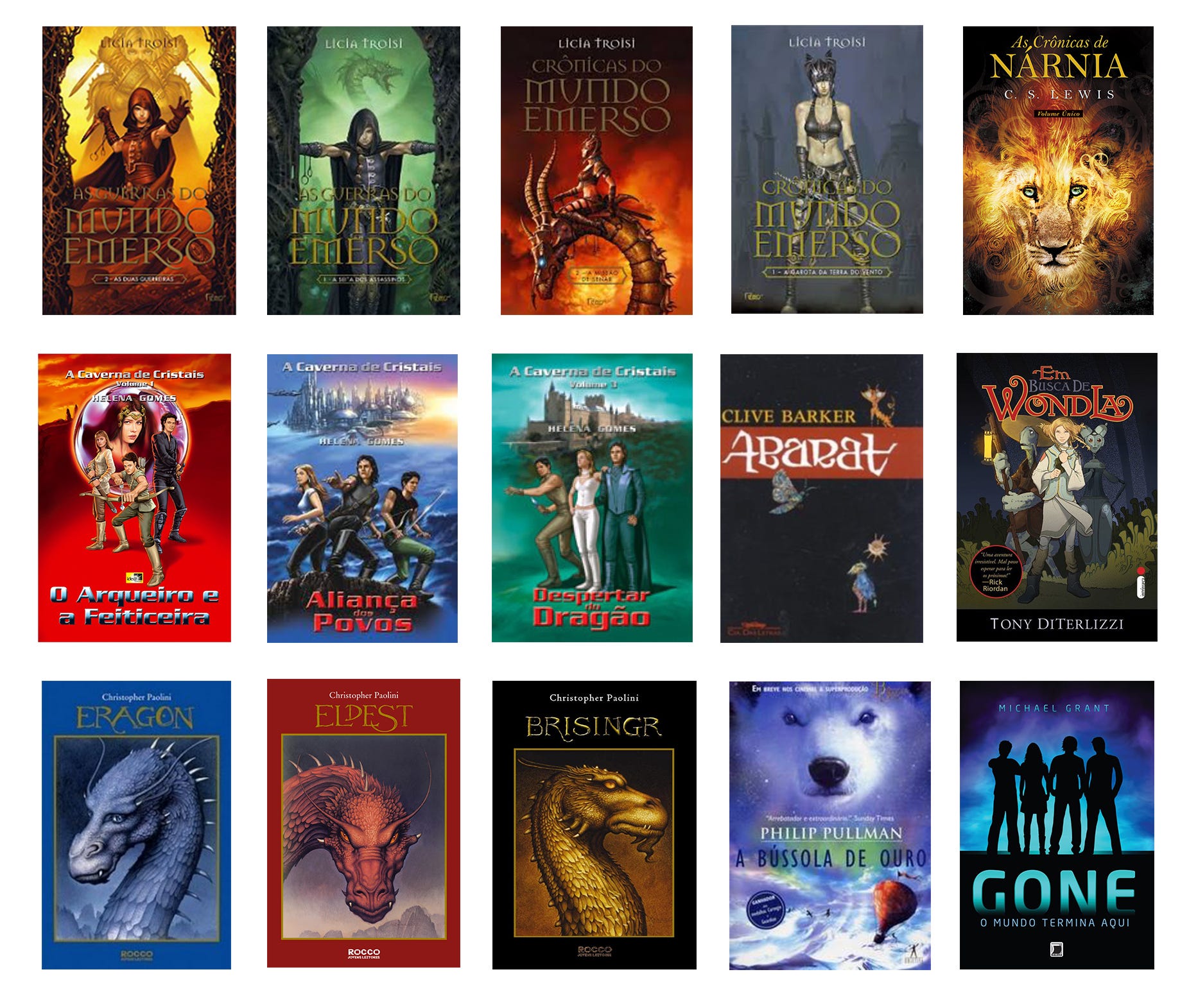 livros de literatura de fantasia