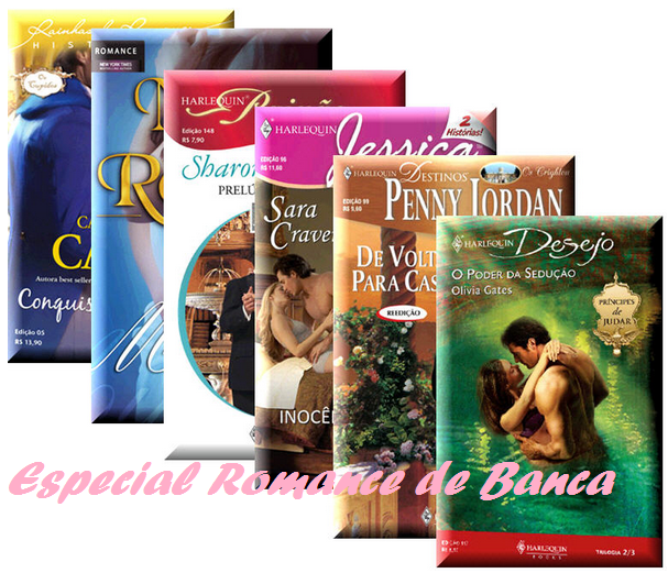 livros de romance de banca