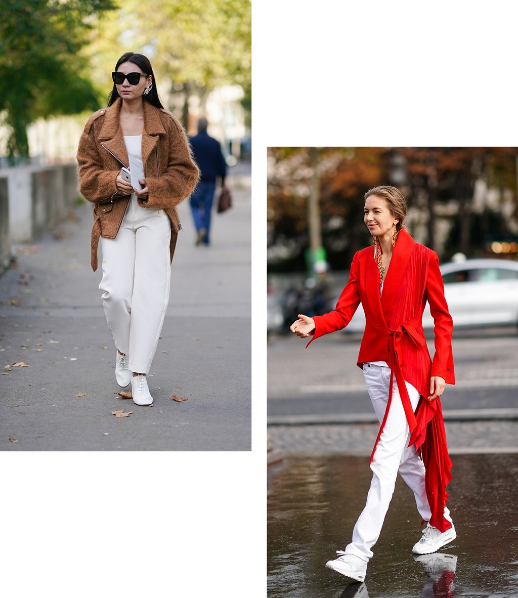 quanto custa um look de inverno com calça branca