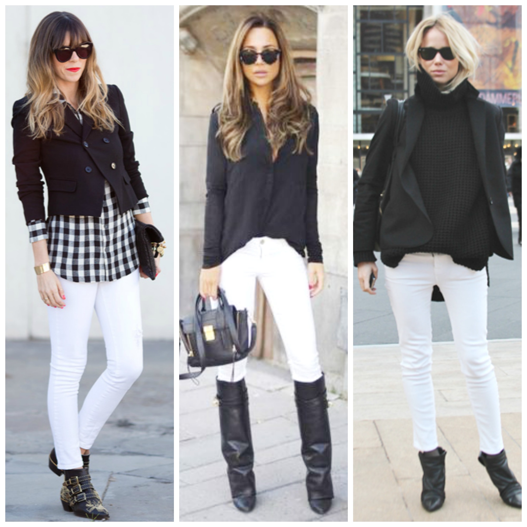 looks com calça branca no inverno