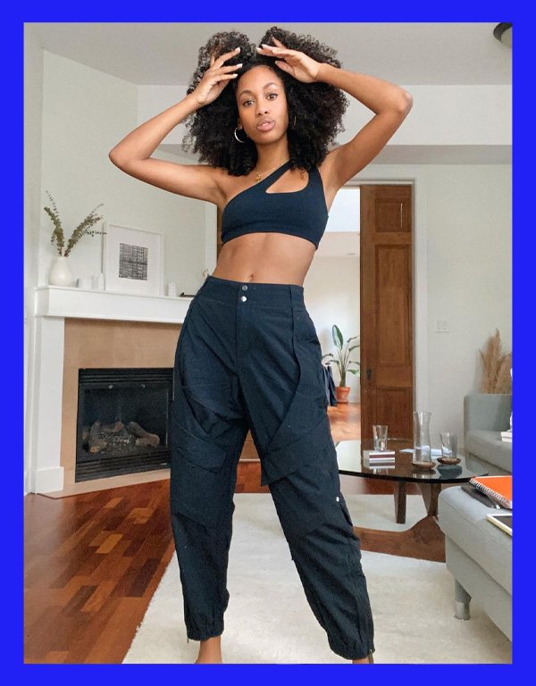 inspiração de looks com calça jogger para festa