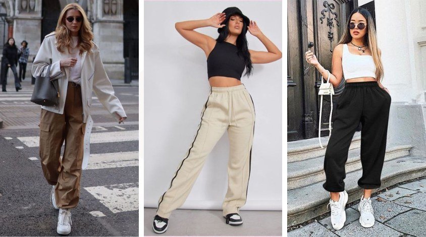 inspiração de looks com calça jogger para festa