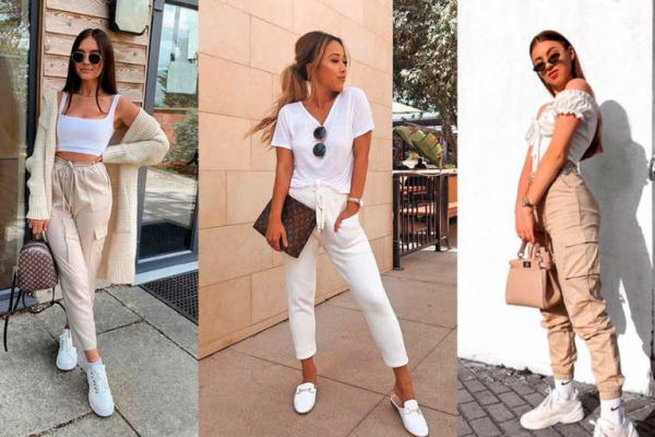 inspiração de looks com calça jogger para festa