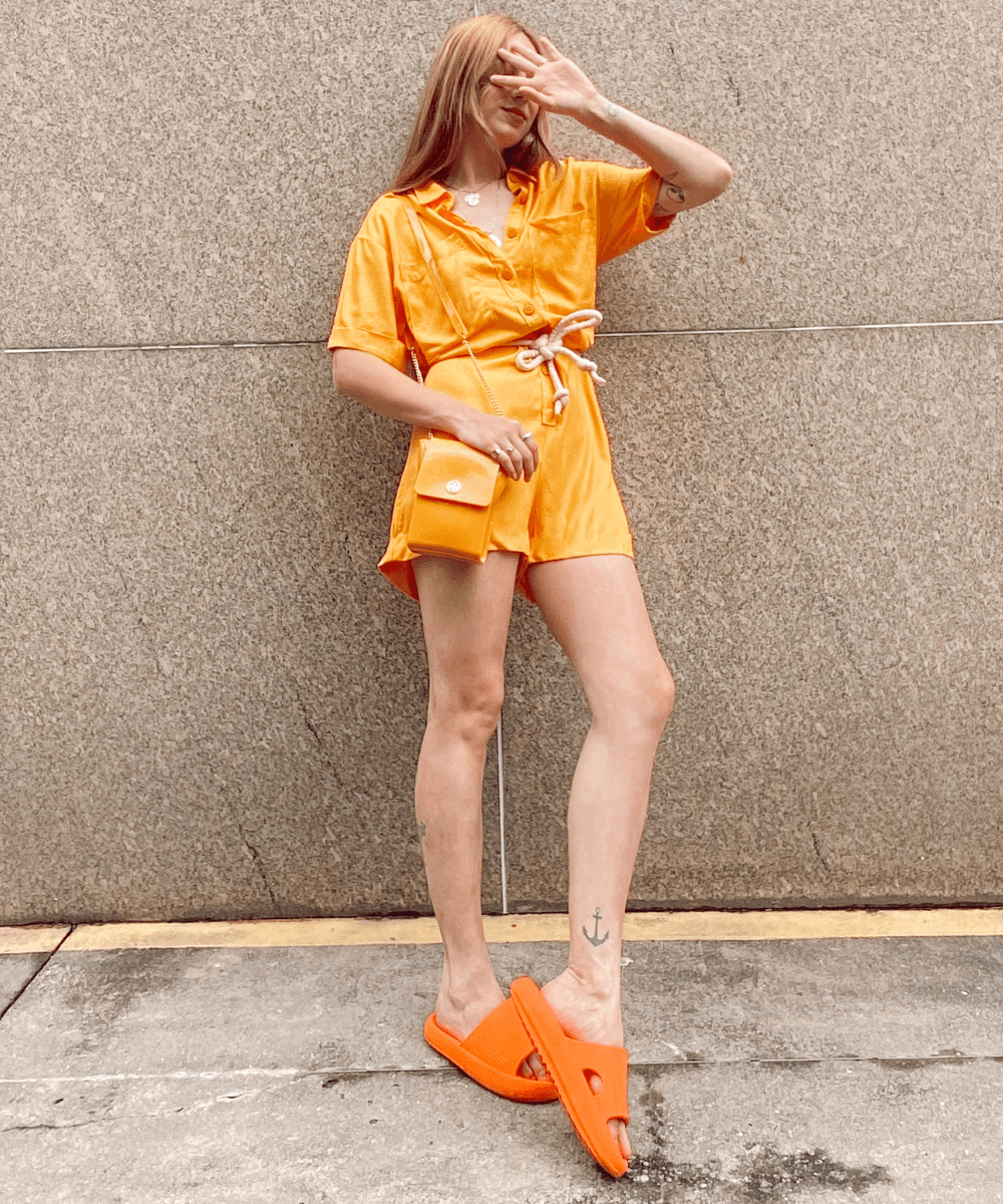 chinelo slide plataforma como usar