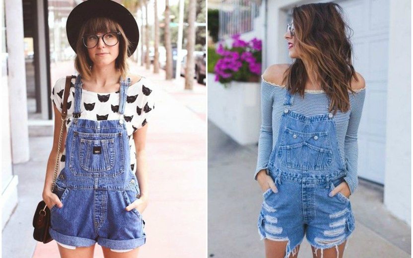 inspiração looks com jardineira jeans para festa