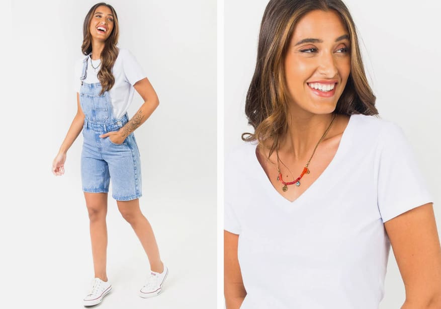 looks com jardineira jeans