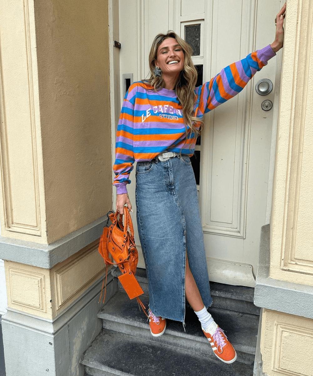 Saia Jeans Longa no Trabalho: Dicas de Looks Profissionais e Elegantes