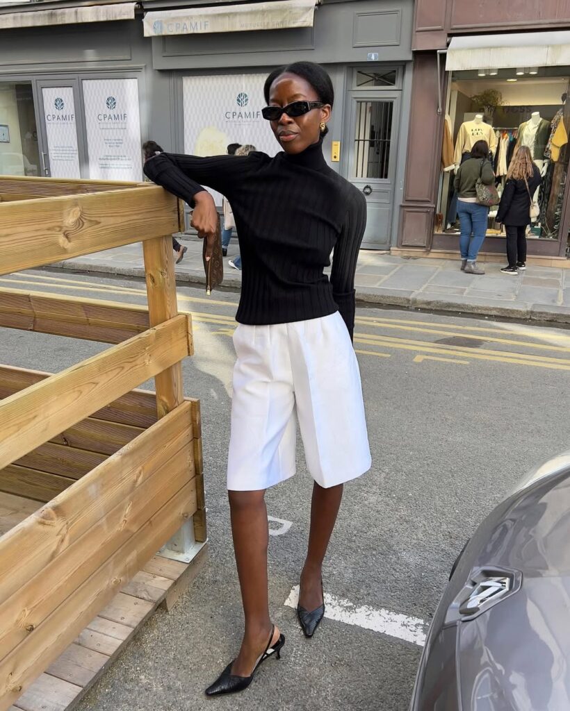 looks com short de alfaiataria