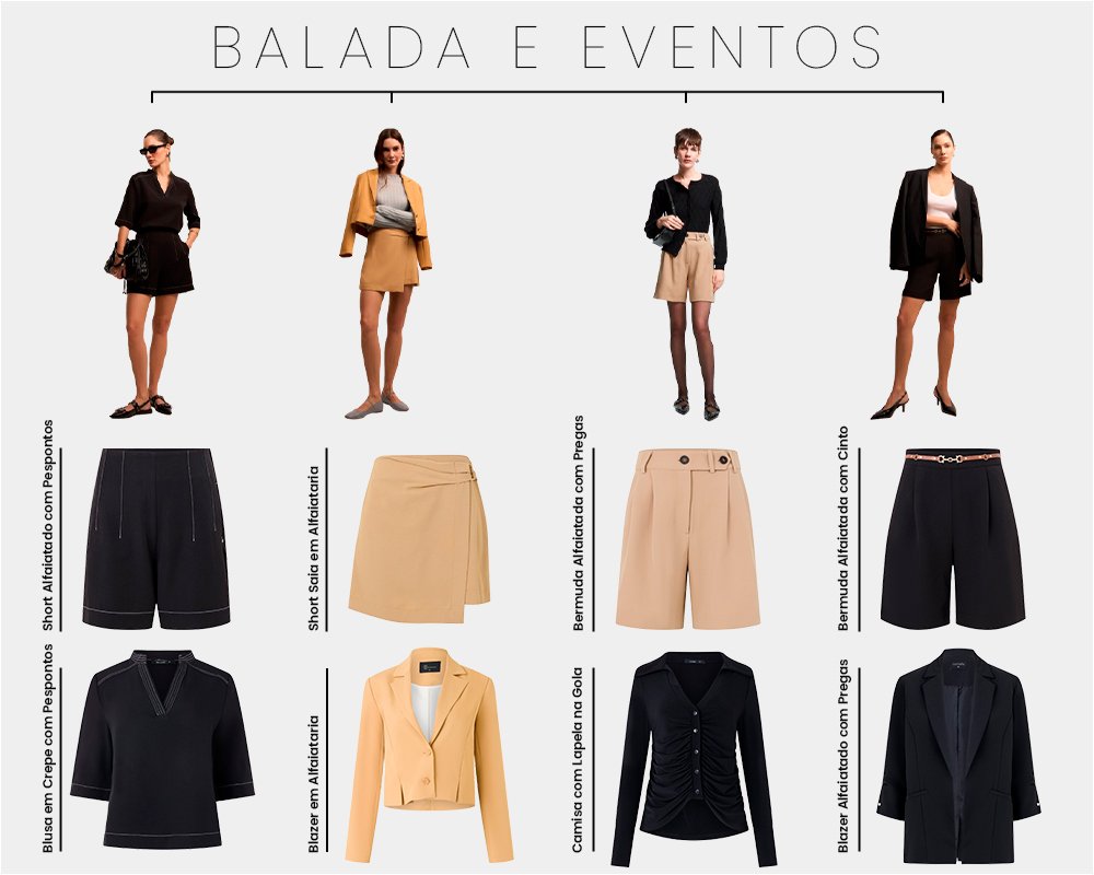 5 ideias de títulos para posts sobre short de alfaiataria:
1. Short de Alfaiataria: O Guia Definitivo para Looks Incríveis
2. Do Casual ao Formal: Como Usar Seu Short de Alfaiataria em Qualquer Ocasião
3. Os Melhores Calçados para Combinar com Short de Alfaiataria
4. Tendências de Short de Alfaiataria: Cores e Modelos para Arrasar
5. 5 Looks Essenciais com Short de Alfaiataria para o Verão