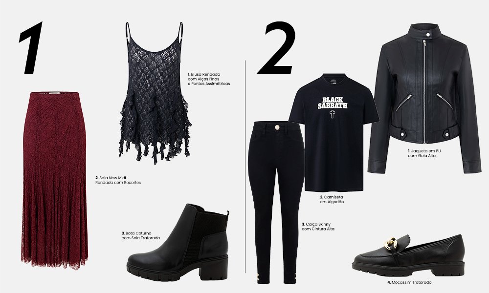 looks góticos suaves inspiração