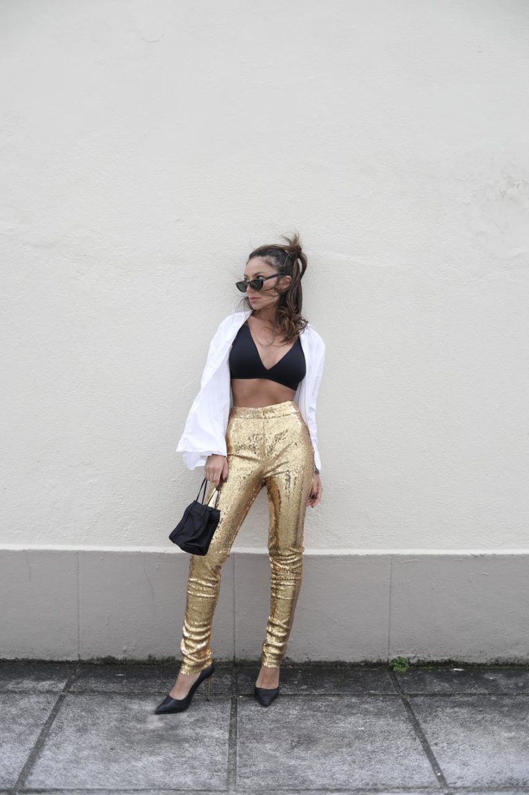 looks metalizados prata e dourado