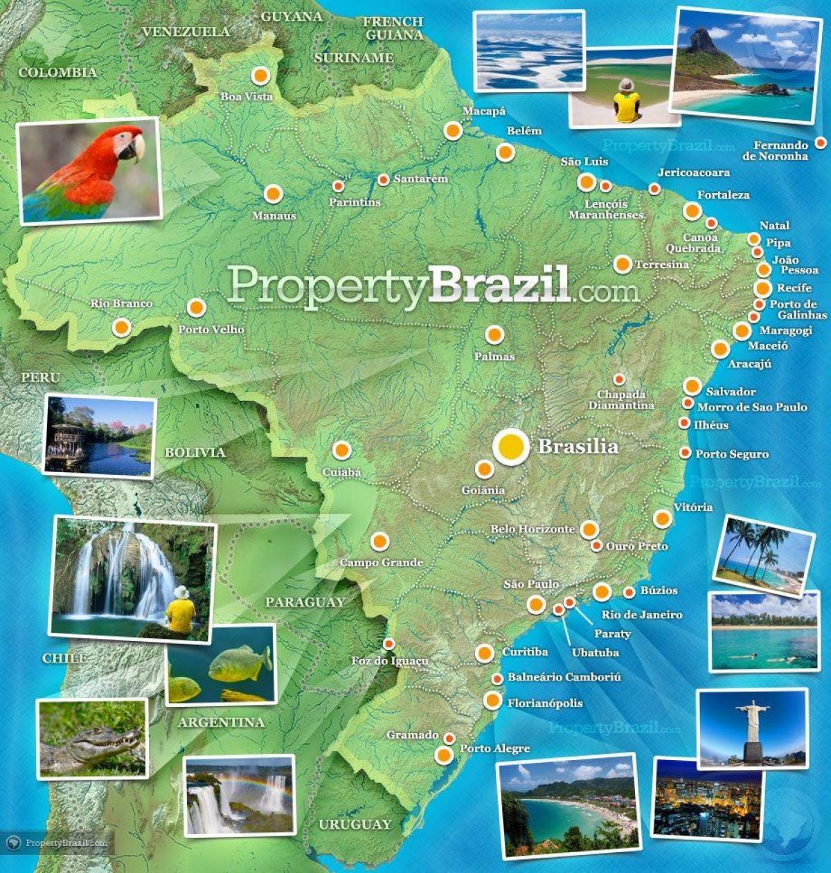 mapa do turismo brasileiro