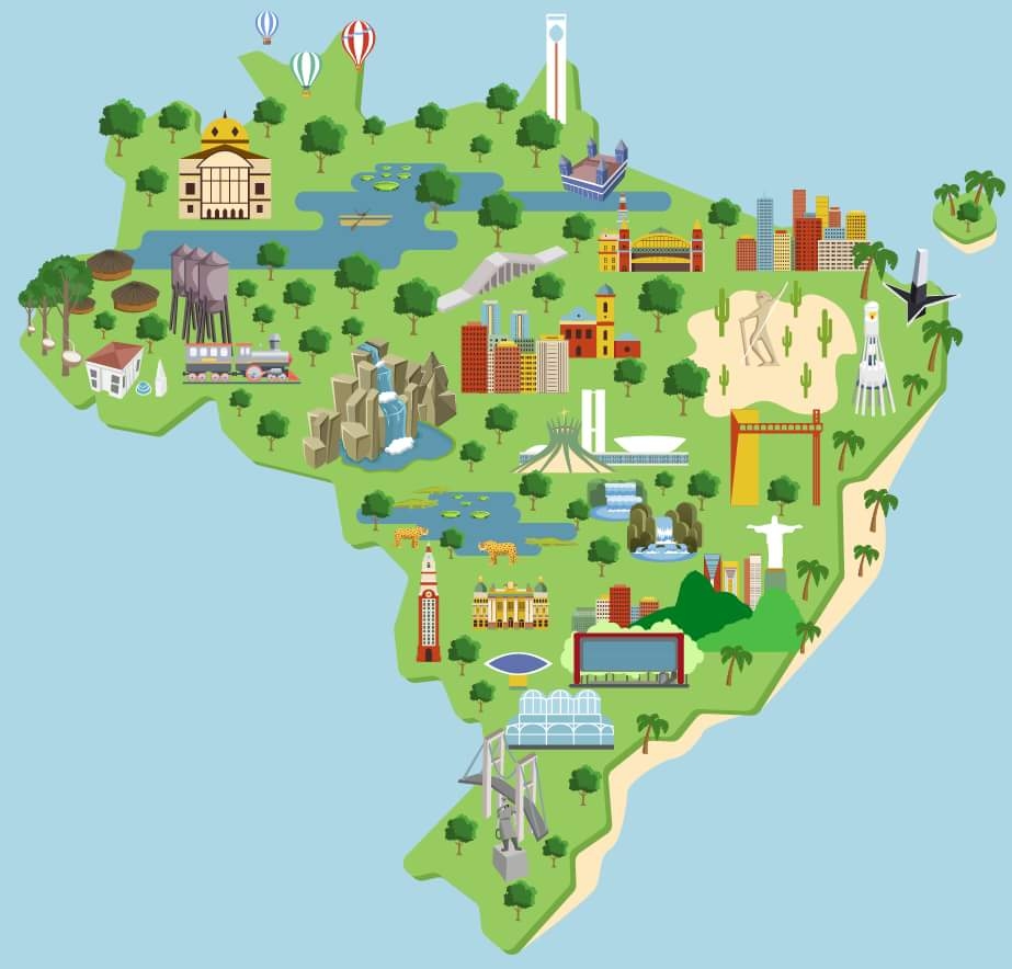 mapa do turismo brasileiro