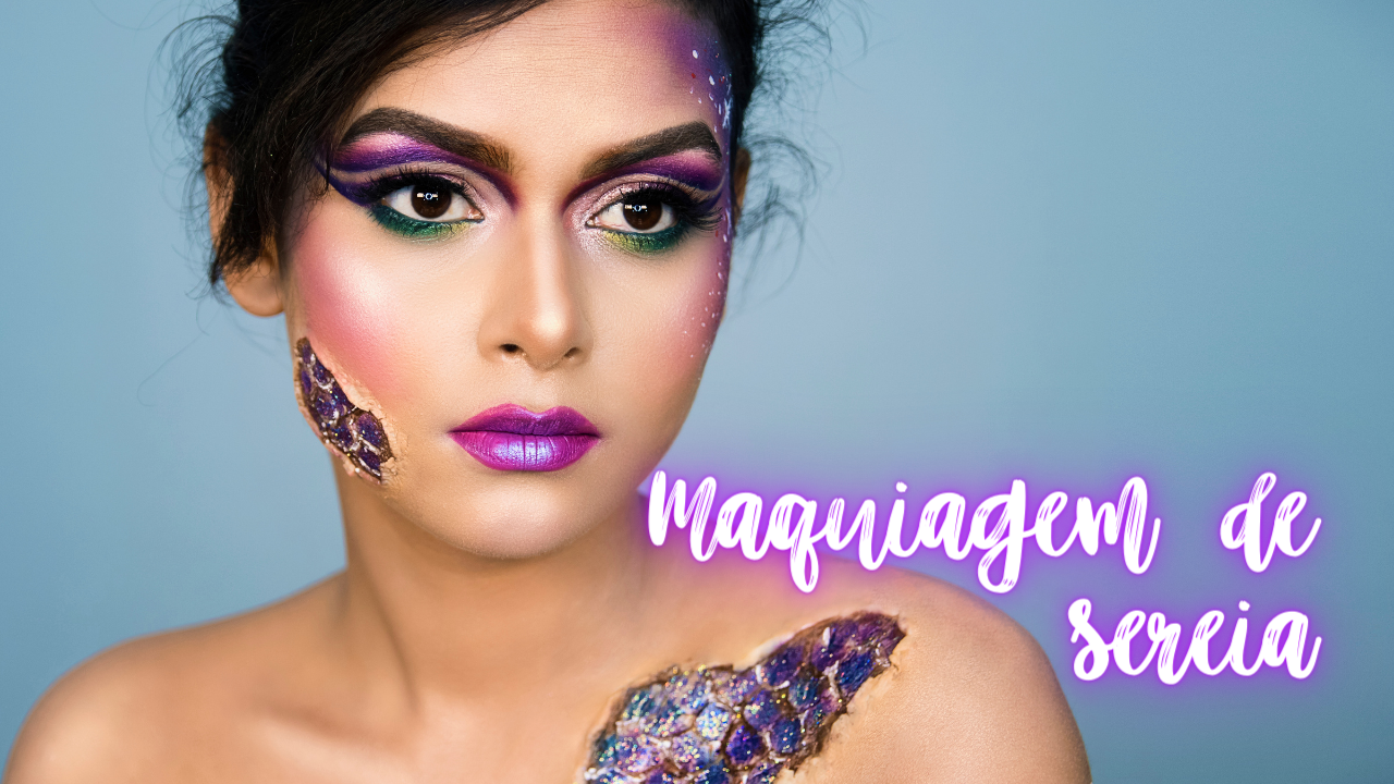 meia arrastão vs stencil próprio para maquiagem de sereia