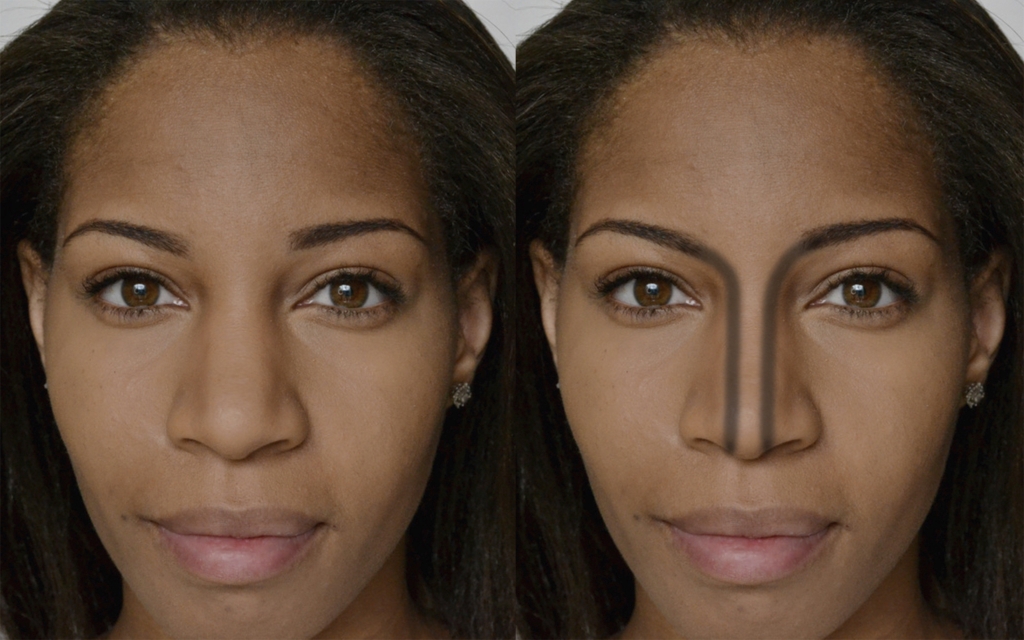 maquiagem para disfarçar nariz grande