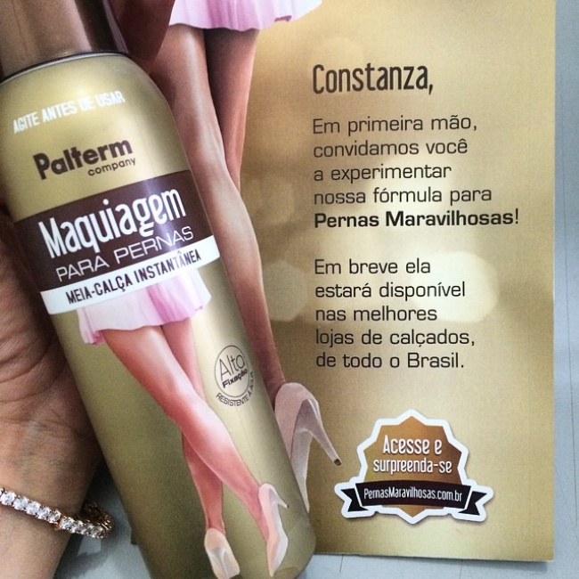 maquiagem para pernas (meia calça liquida)