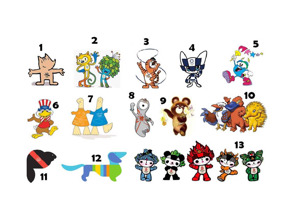 Os Mascotes Mais Inesquecíveis da História dos Jogos Olímpicos