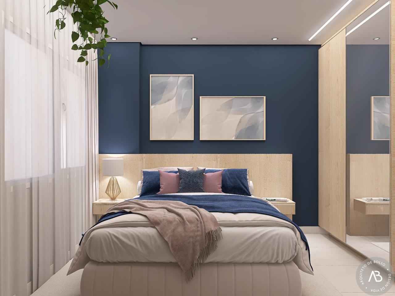 Cores Frias que Transformam Quartos Pequenos em Oásis de Calma