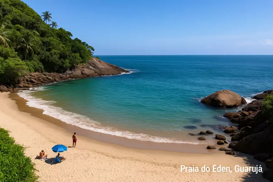 melhores praias do guarujá